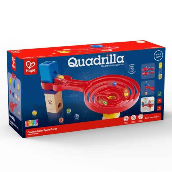 Комплект дървена писта Hape, Quadrilla, Двустранна спирала, 9 части-05oOz.jpeg
