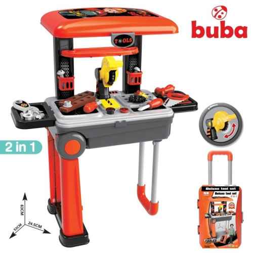 Куфар, детска работилница Buba Deluxe tool set