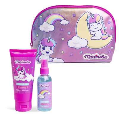 Комплект за баня в чантичка Martinelia, Малък еднорог, 3 части