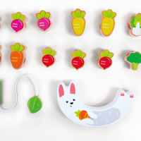 Образователна дървена играчка Hape, Зайче, Баланс и нанизване-0R76f.jpeg