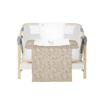 Бебешки спален комплект за мини-кошара Kikka Boo, 3 части Secret Garden Beige