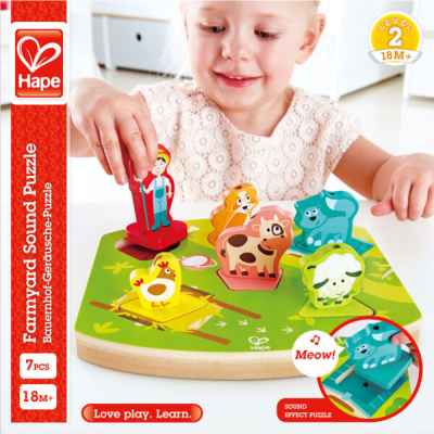 Музикален пъзел Hape, Ферма