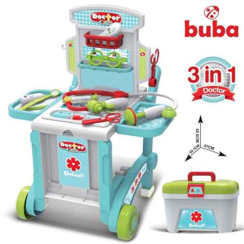 Детски лекарски комплект, куфар Buba