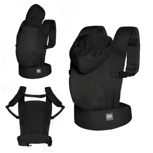 Ергономична раница KinderKraft Carrybee, Black