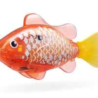 Рибка Zuru Robo Fish, оранжева с бели люспи и жълта опашка-1stCz.jpeg