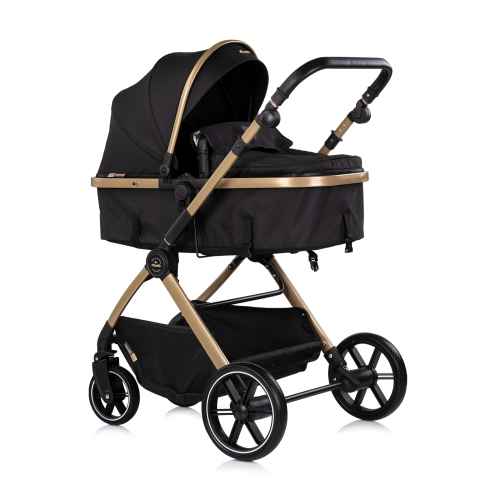 Комбинирана бебешка количка 2в1 Chipolino Pearl, черна