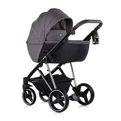 Комбинирана бебешка количка 3в1 Chipolino Империум, тъмносива