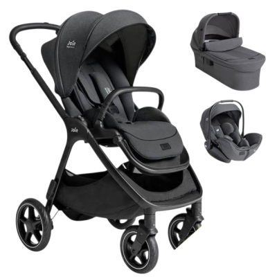 Комбинирана бебешка количка 3в1 Joie finiti™ new, Ebony