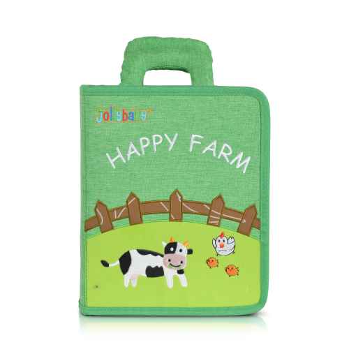 Мека книжка-чанта Happy Farm Jollybaby