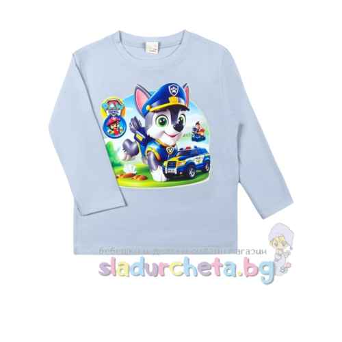 Детска блуза Светли, синя