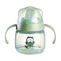 Неразливаща се чаша Tommee Tippee Soft Spout, BACSHIELD, с дръжки, зелена с Бухал, 150 мл, 4м+-3WeQK.jpeg