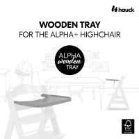 Дървена табла за хранене за столчета Hauck Alpha+ и Beta+, Grey-3fYu5.jpeg