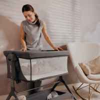 Бебешка кошара Next to me 3 в 1 Lionelo Leonie Plus люлееща се, Grey Stone-3tNOA.jpeg