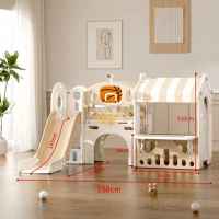 Детски център с пързалка, къща и баскетболен кош Feelkids, сив-484uM.jpeg