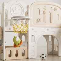 Детски приключенски център 11в1 с пързалка, катерушка, люлка и баскет кош Feelkids, сив-5TUQC.jpeg