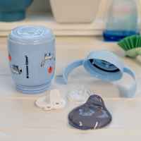 Неразливаща се чаша Tommee Tippee SuperStar, Bacshield, с дръжки, 300 мл, 6м+, синя-6BAeI.jpeg