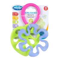 Релефна гризалка от 2 части Playgro, с форма на листо и цвете-6craJ.jpeg