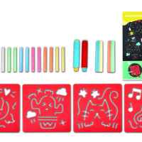 Творчески комплект Hape, Забавно рисуване с тебешири и шаблони, 21 части-6gShU.jpeg