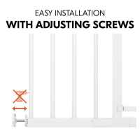 Предпазна преграда за бебе Hauck Open N Stop 2 + удължител 21 см, White-7MP2V.jpeg