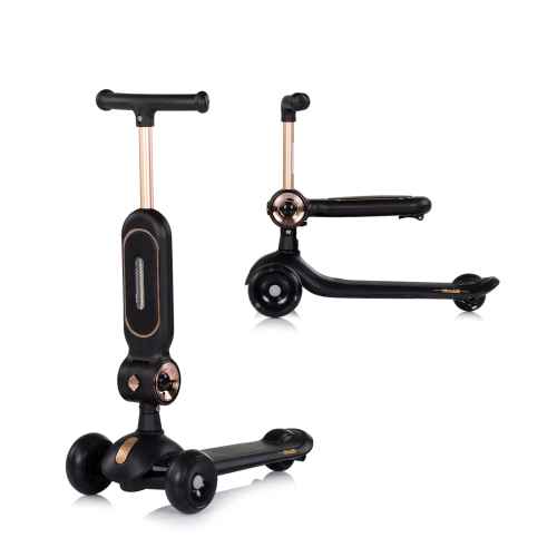 Детски скутер със седалка Chipolino Bloomi, черен