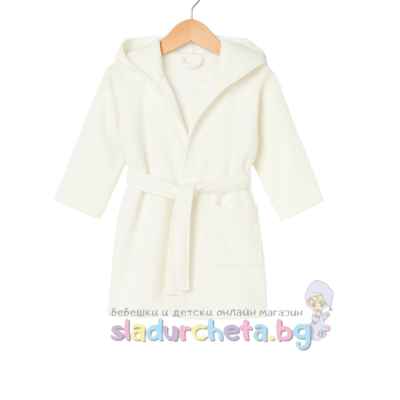 Детски халат Sunny Kids, екрю