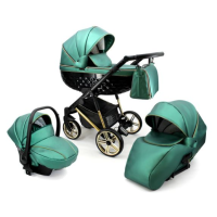 Бебешка количка 3в1 Adbor Avenue 3D eco, зелена кожа/черен-85Tnf.png