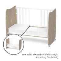 Бебешко легло Lorelli Stars 60x120 см, Бяло+Stone grey-8dRJ0.jpeg