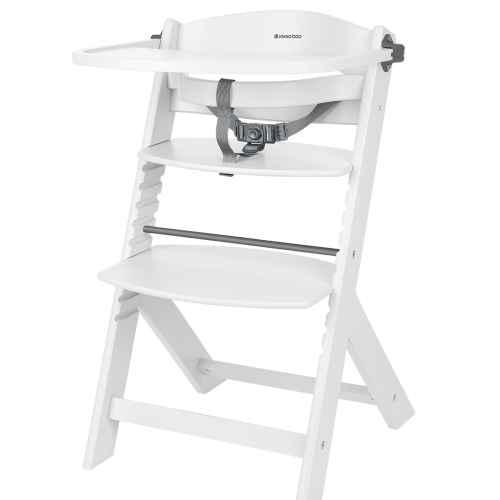 Дървено столче за храненe Kikka Boo Nordy, White