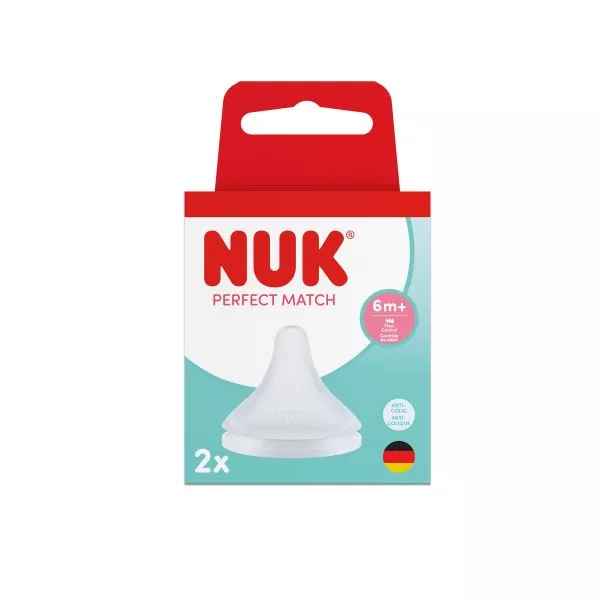 Биберон за хранене силикон Nuk Perfect Match 6+, Flow control, 2бр.-9VknH.jpeg