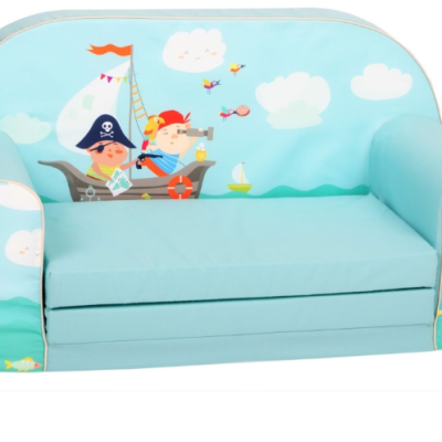 Детски двоен диван Delta Trade, Пирати светлосин