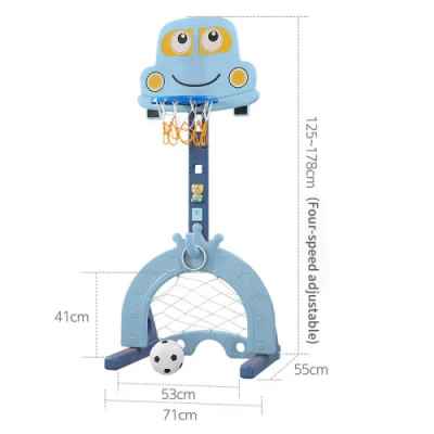 Интерактивен баскетболен кош 6 в 1 Feelkids, син