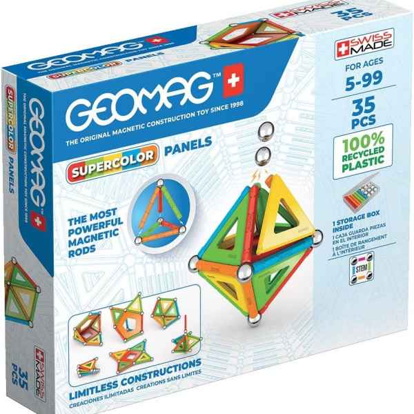 Магнитен конструктор Geomag Supercolor Panels, 35 части-A6XGT.jpeg