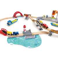 Комплект за игра Hape, Товарно пристанище, 26 части-AVq0M.jpeg