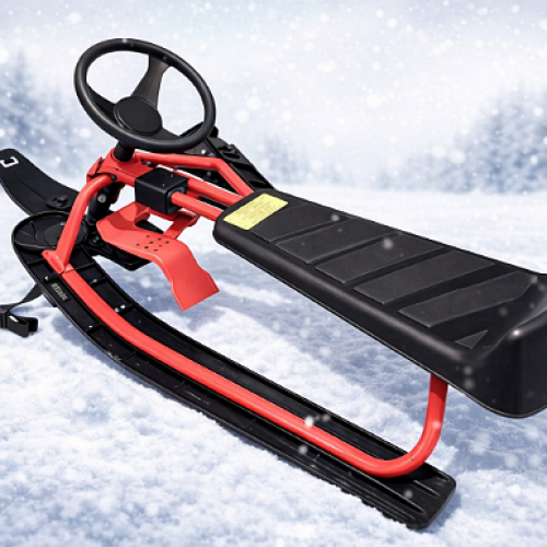 Детска шейна с кормило Babyhome Гега, червена