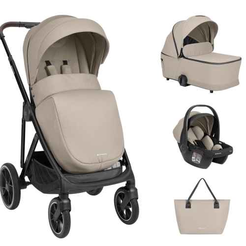 Комбинирана бебешка количка 3в1 Kikka Boo Chiara, Beige