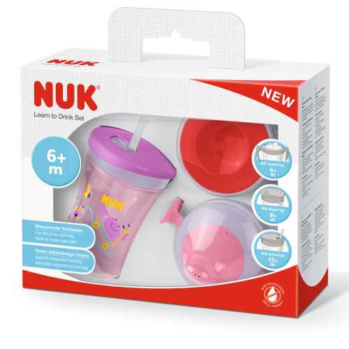 Комплект NUK Evolution Cups All-in-one, лилаво