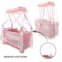 Бебешка кошара Lorelli Magic Sleep, Pink-D8lay.jpeg