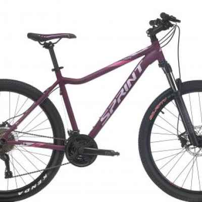 Велосипед Sprint Hunter Lady 27.5 V2, виолето с розово и бяло
