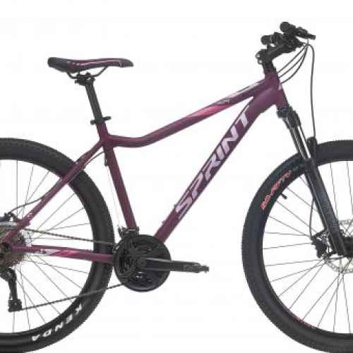 Велосипед Sprint Hunter Lady 27.5 V2, виолето с розово и бяло