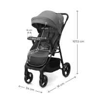 Лятна бебешка количка с табла KinderКraft Trig 3, Granite Grey-DUNMC.jpeg