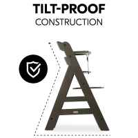 Дървено столче за хранене Hauck Alpha+, Charcoal-DpxEH.jpeg