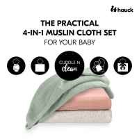 Комплект муселинови пелени Hauck Cuddle N Clean 3 бр., Зелен-E5a2E.jpeg