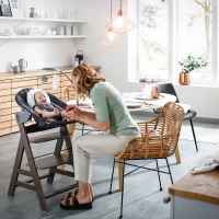 Шезлонг за столче за хранене 2в1 Hauck Alpha+ Bouncer, Deluxe melange grey-EM97i.jpeg