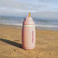 Неразливаща се термочаша с гъвкава силиконова сламка Insulated Straw Cup, с клапа против протичане и с плъзгащо се капаче-F1gYk.jpeg