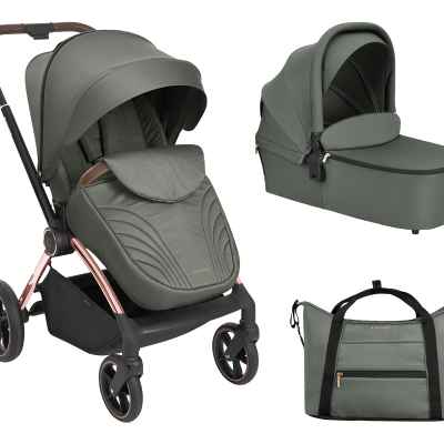 Комбинирана бебешка количка 3в1 Kikka Boo Kara, Army Green