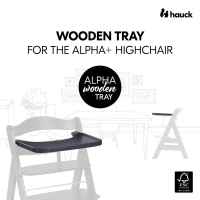 Дървена табла за хранене за столчета Hauck Alpha+ и Beta+, Dark Grey-FhoEn.jpeg