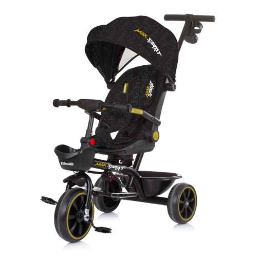 Триколка със сенник Chipolino Max Sport, черна