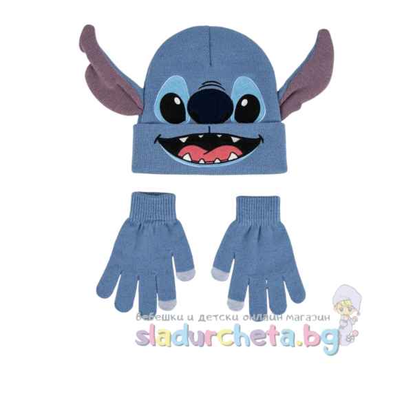Детска шапка и ръкавици Criss, сини-GY8tc.jpeg