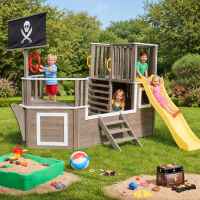 Дървена катерушка, пиратски Кораб с пързалка и пясъчник Ginger Home-HIqPa.jpeg