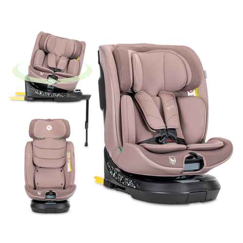 Столче за кола Lorelli Solaris i-Size ISOFIX Support Leg 360, Pink